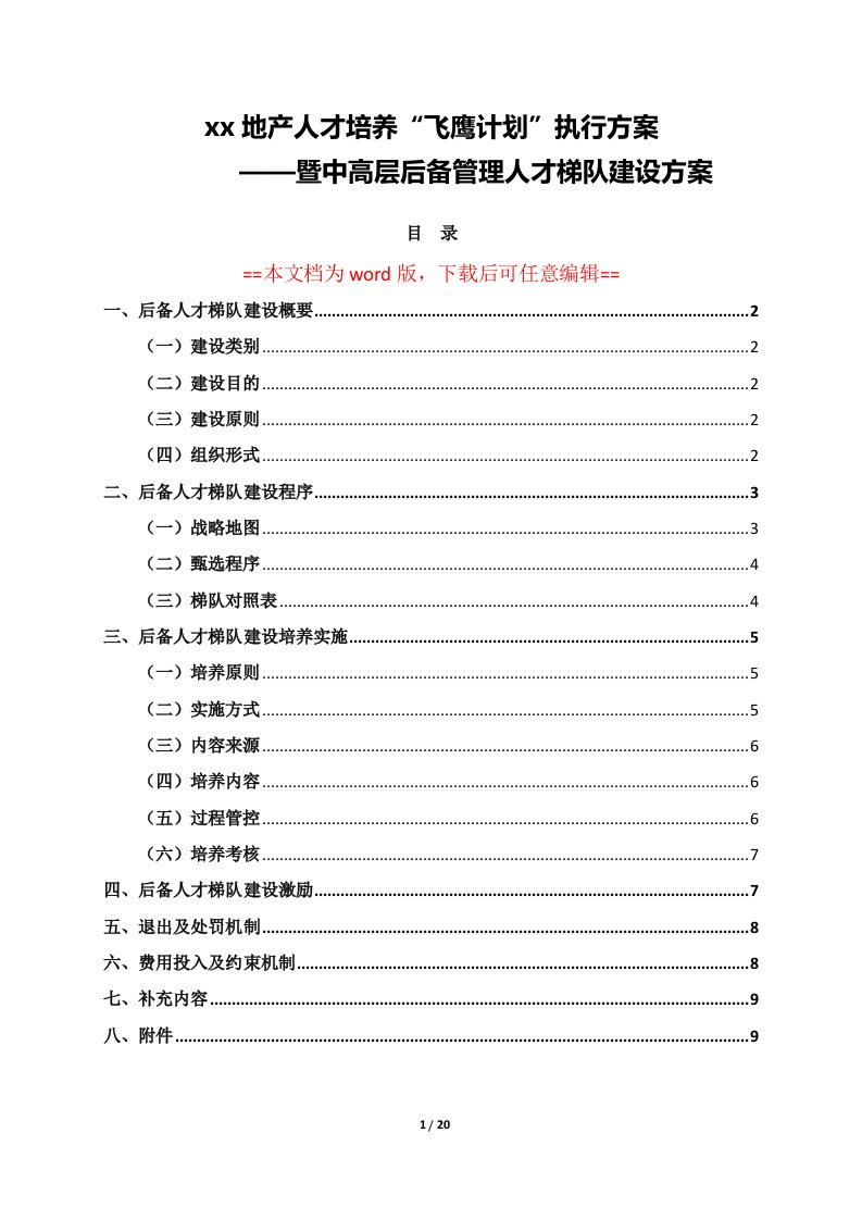 某企业人才培养计划执行实施方案