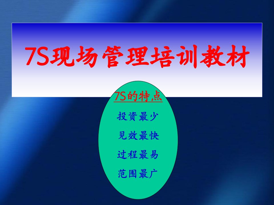 [精选]7S现场管理培训教材(PPT