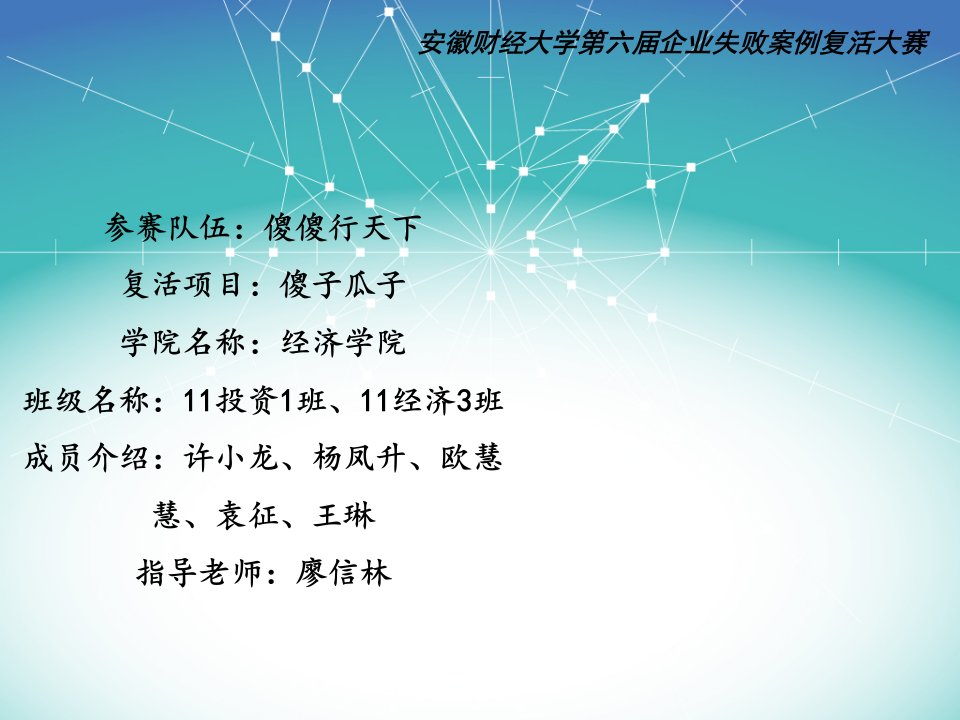 企业失败案例复活大赛——傻傻行天下资料