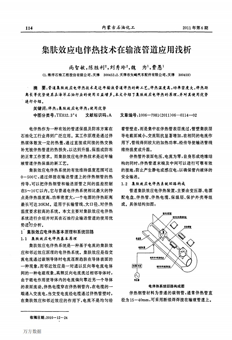 集肤效应电伴热技术在输液管道应用浅析