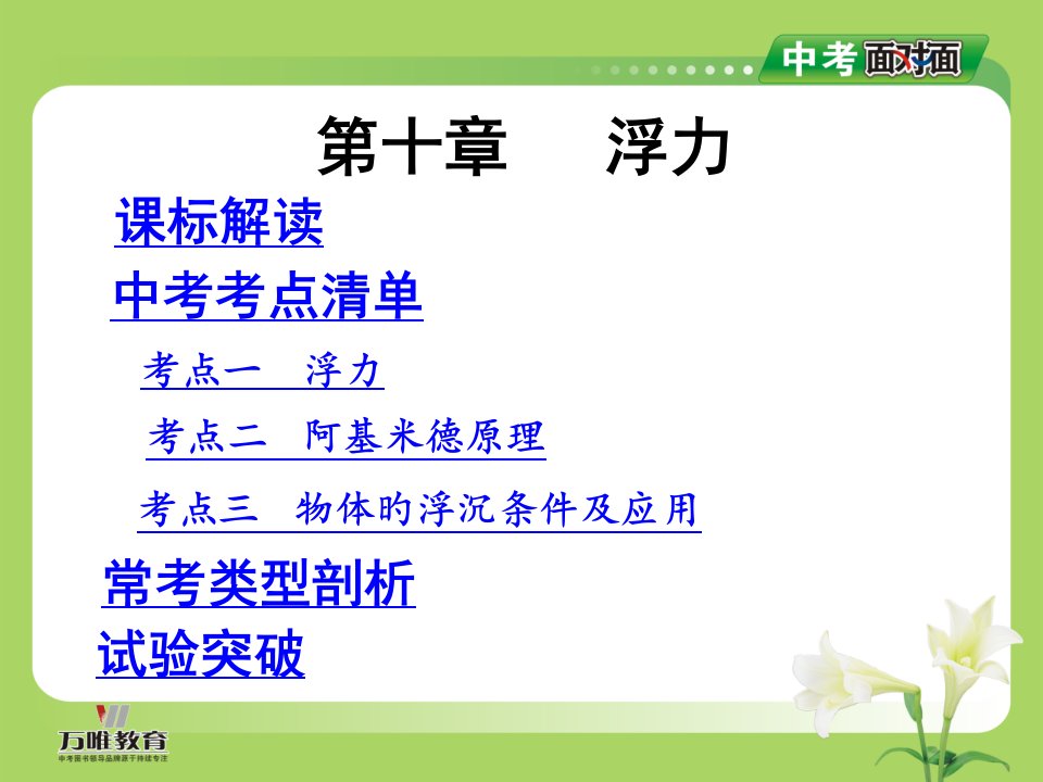 中考总复习物理浮力公开课获奖课件百校联赛一等奖课件