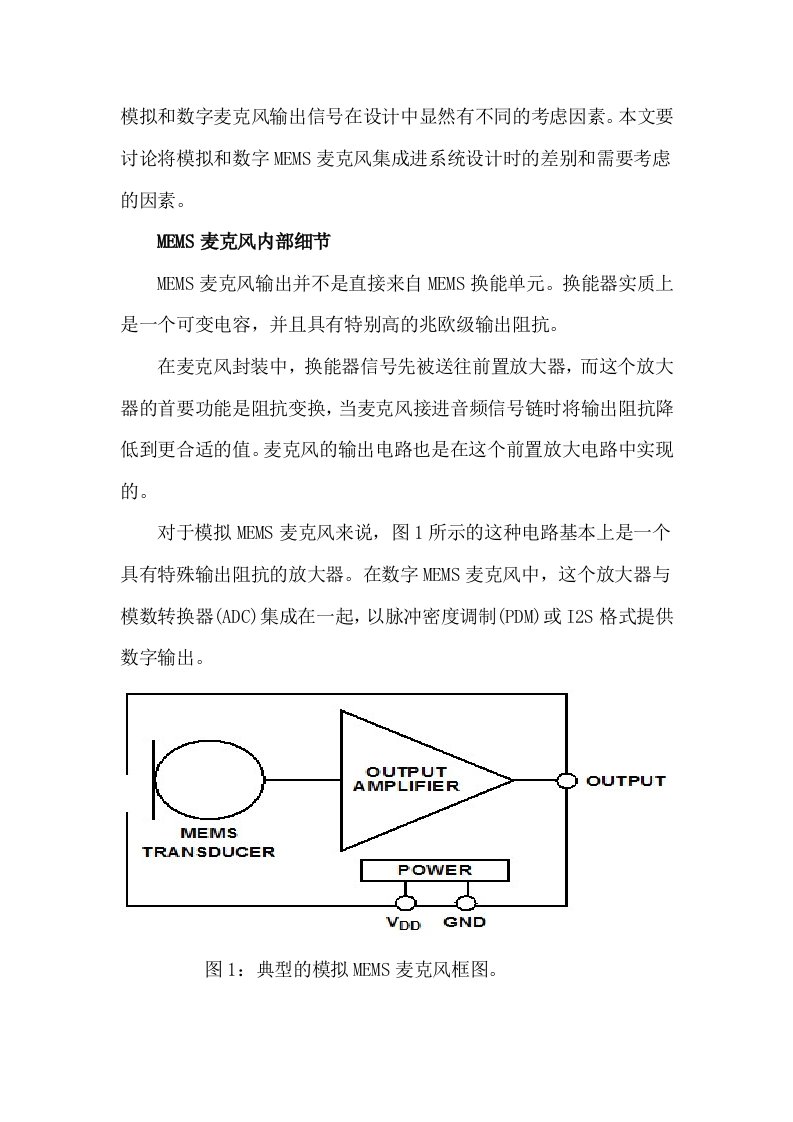 数字麦克风和模拟麦克风的不同之处的互相比对