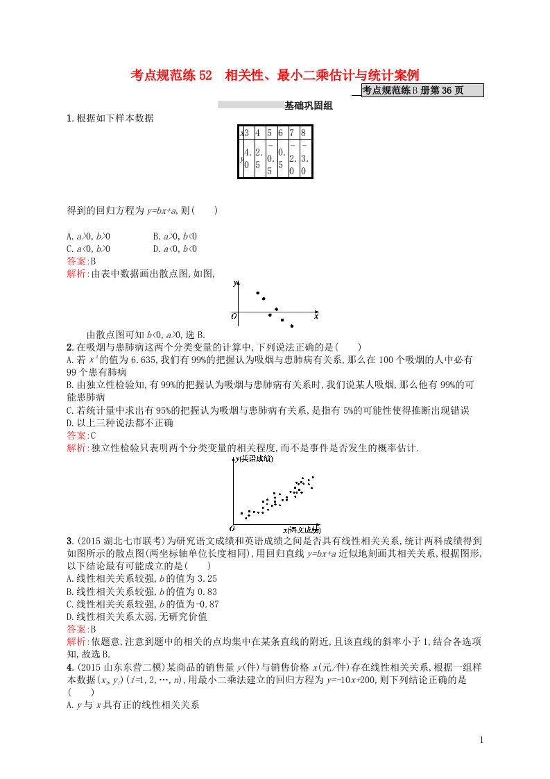 高优指导高考数学一轮复习