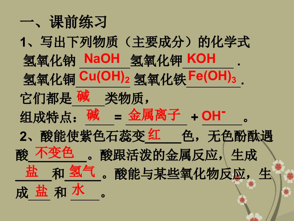 常见碱的物理性质ppt课件