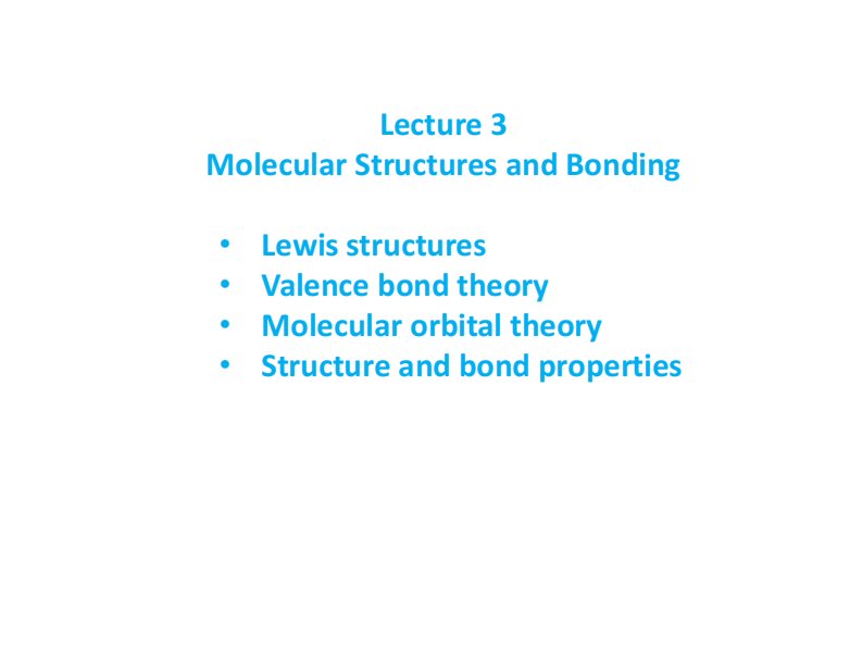 材料化学教学课件：Lecture