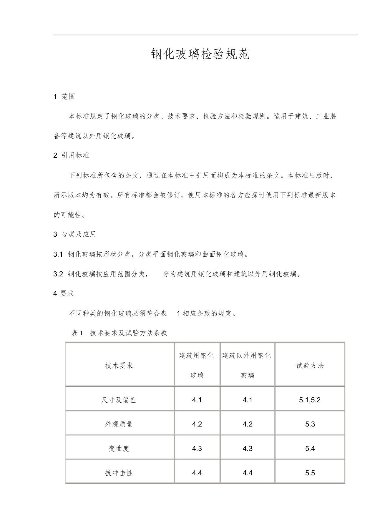 钢化玻璃检验标准