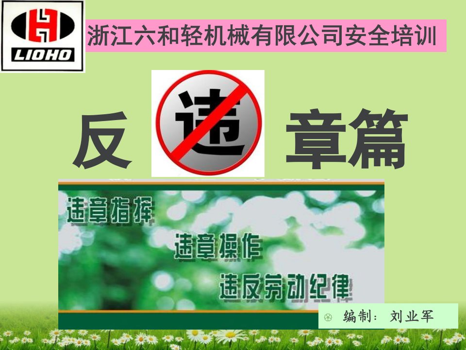 反违章培训资料