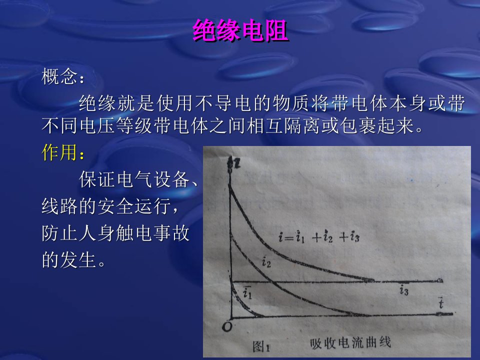 绝缘电阻试验研究