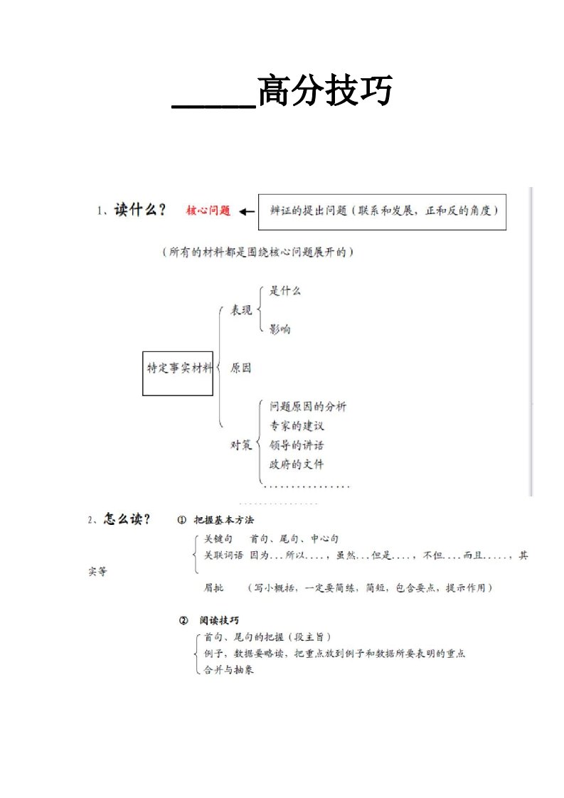 公务员考试高分必读