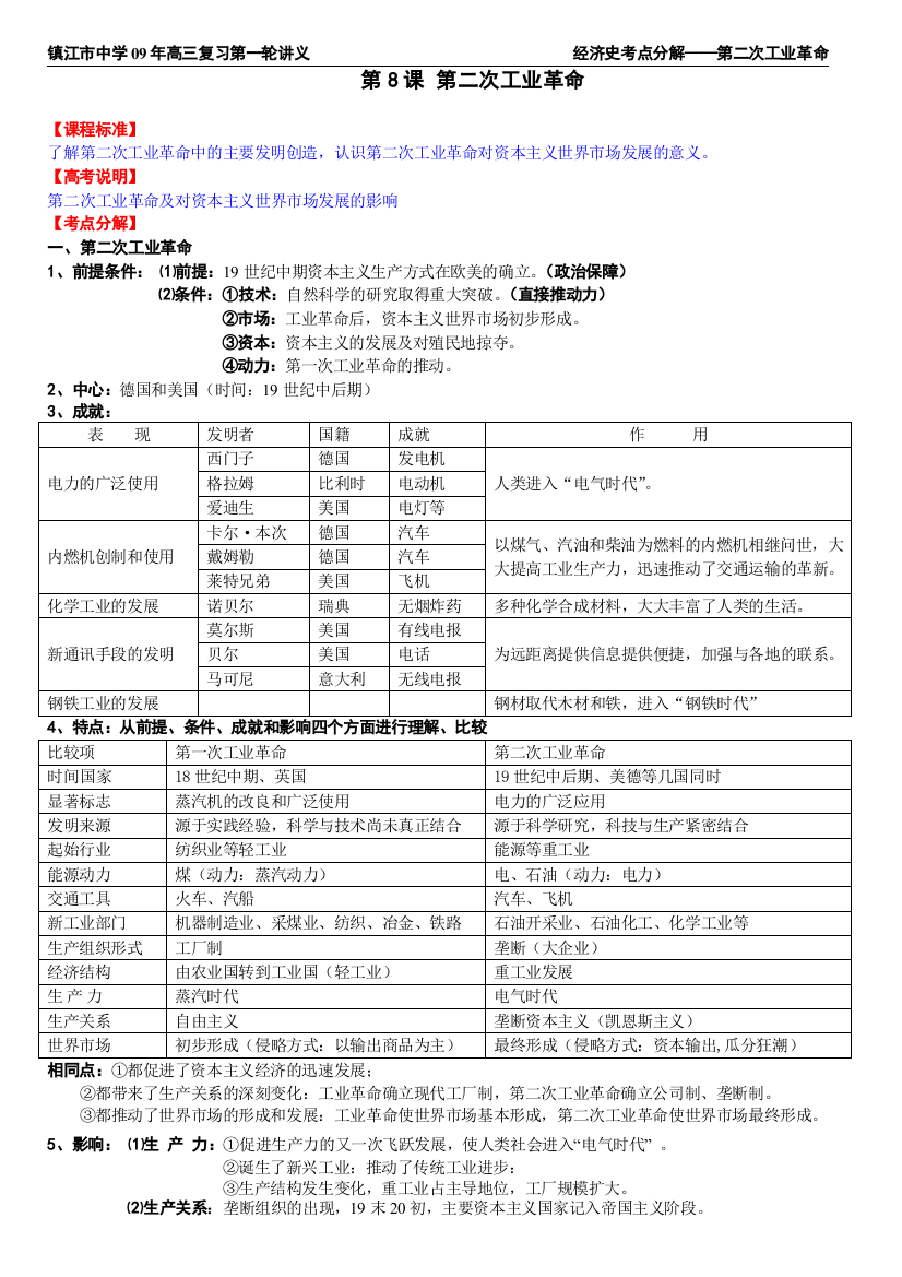 08第8课第二次工业革命