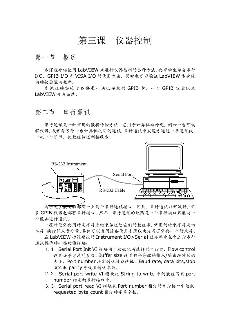 LabVIEW仪器控制