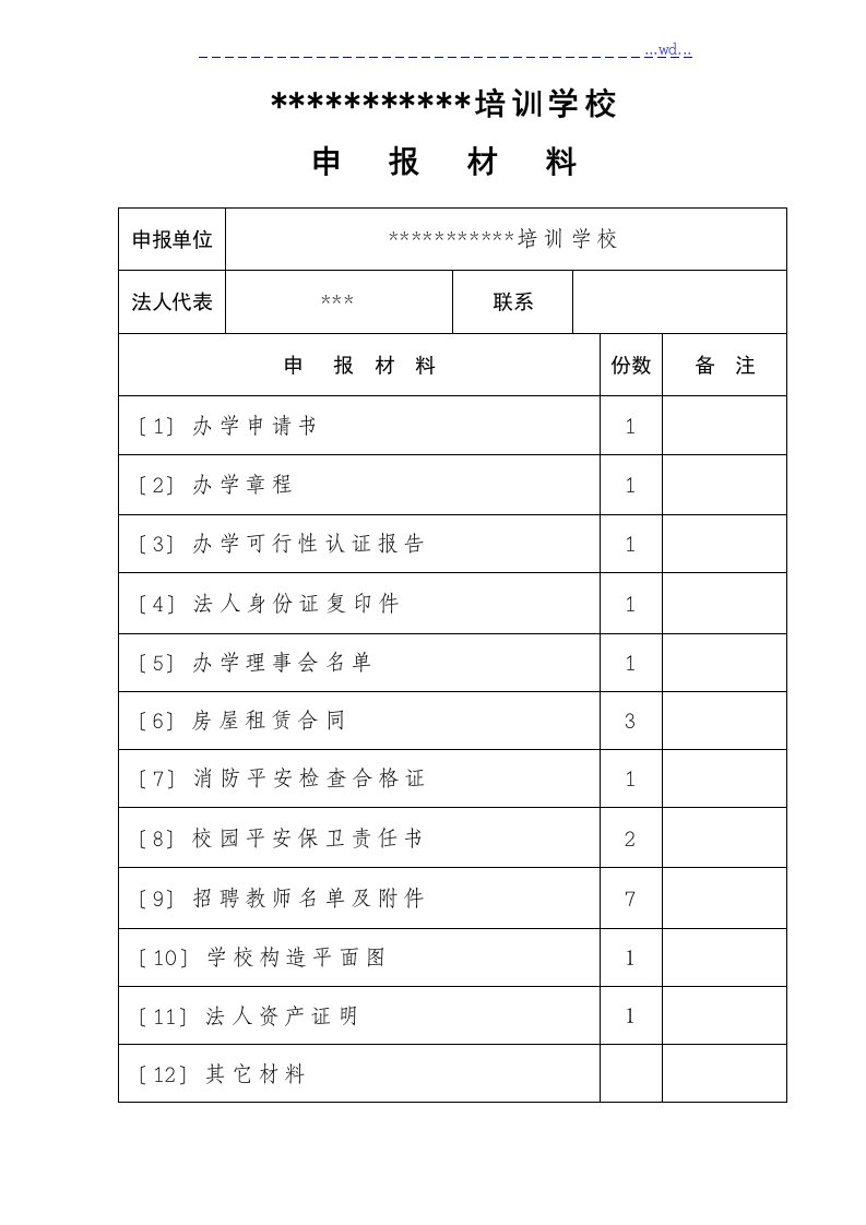 文化艺术培训学校申办汇报材料