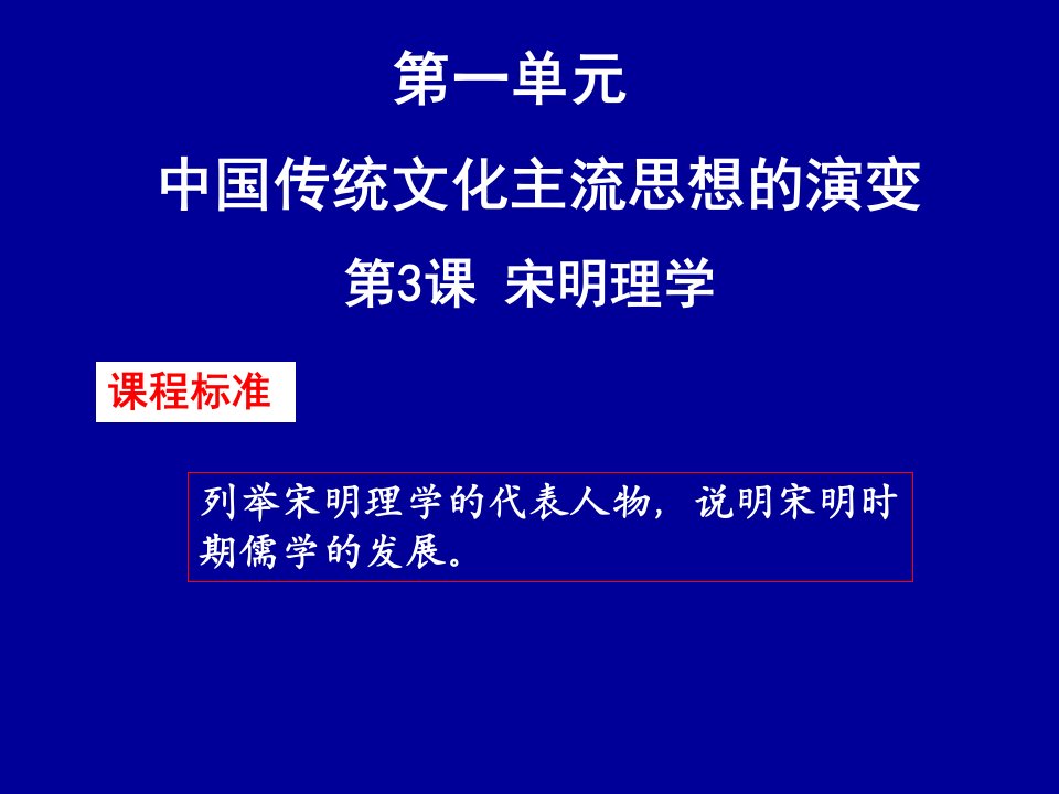 高中历史必修三课件第课宋明理学选修