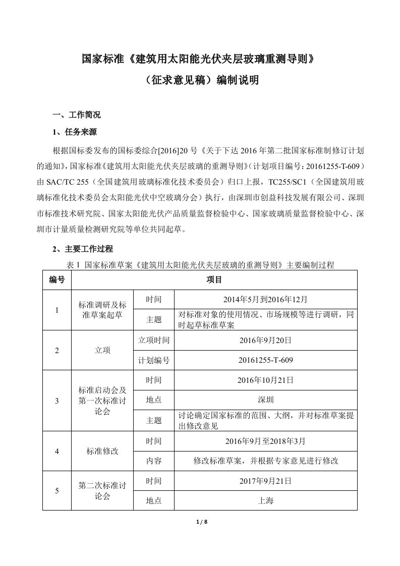 建筑用太阳能光伏夹层玻璃的重测导则