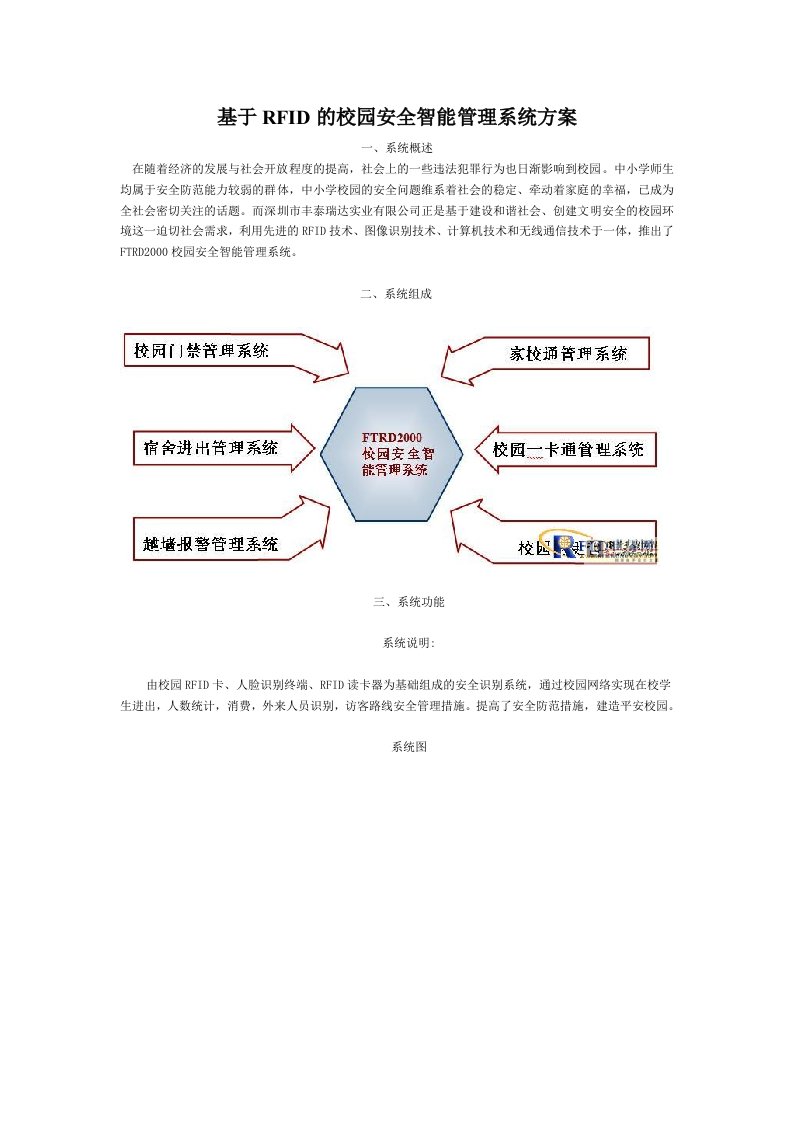 RFID校园安全智能管理系统方案