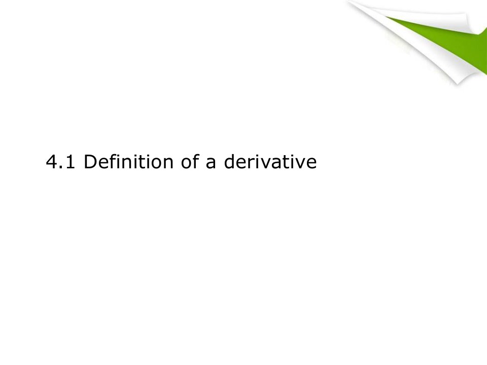 chapter4DerivativeofaFunction微分函数AP