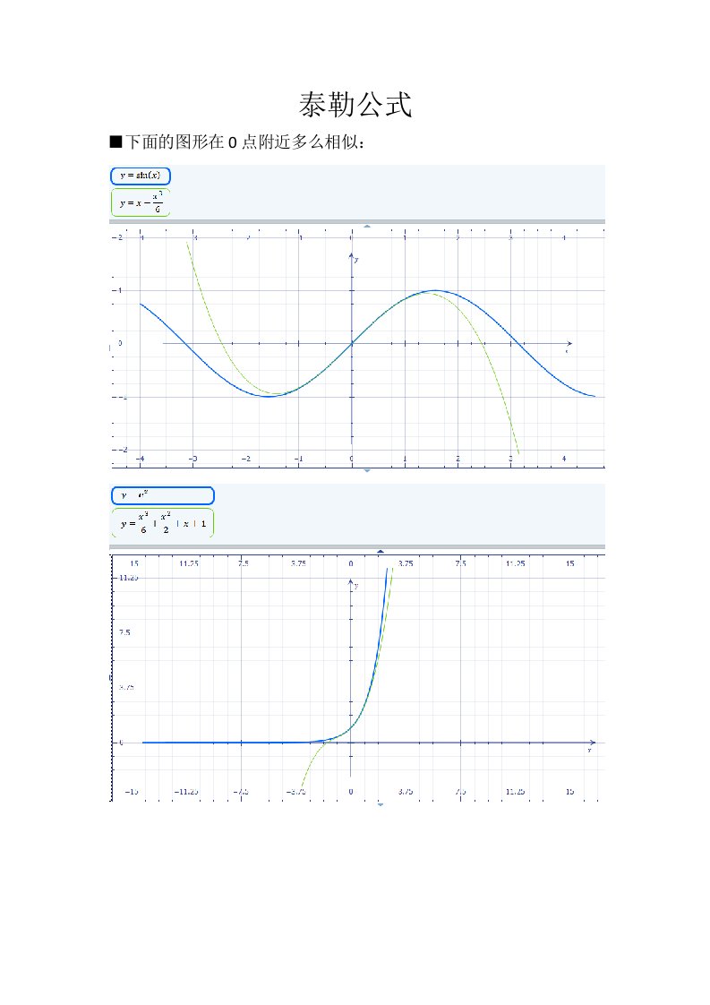 泰勒公式的物理意义