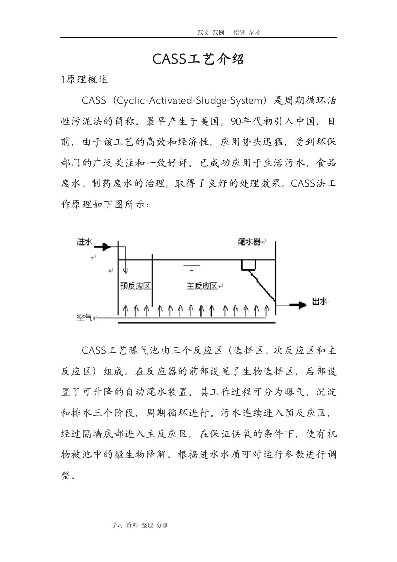 CASS工艺设计优缺点