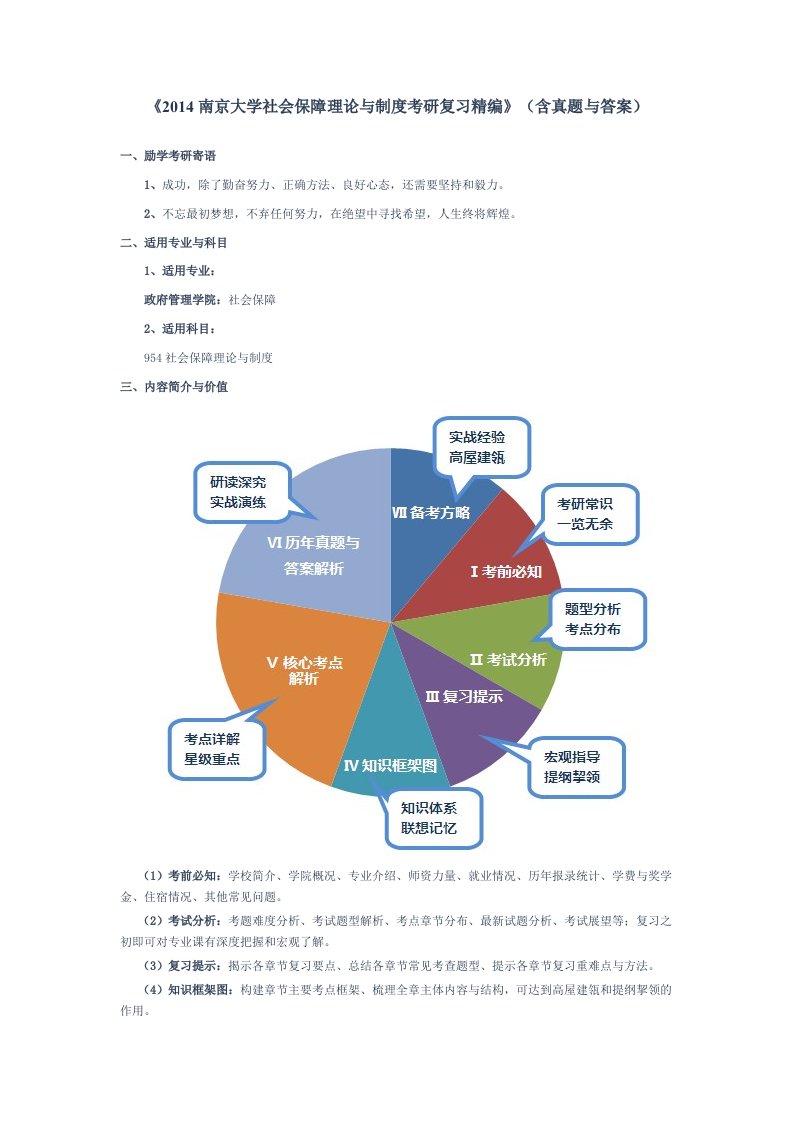 南京大学社会保障理论与制度考研复习精编