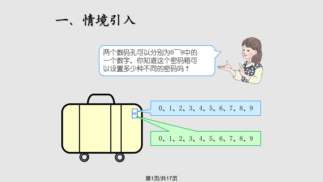 三年级下册数学数学广角简单的排列问题PPT课件