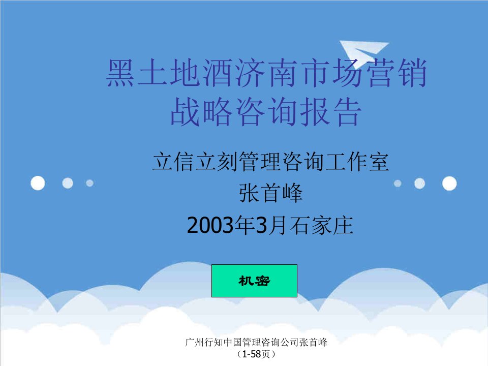 推荐-黑土地酒济南市场营销战略咨询报告