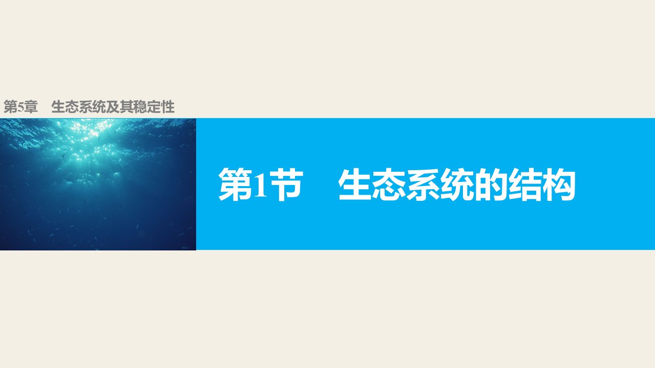 【新步步高】2017-2018学年高二生物人教版必修3：第5章　生态系统及其稳定性