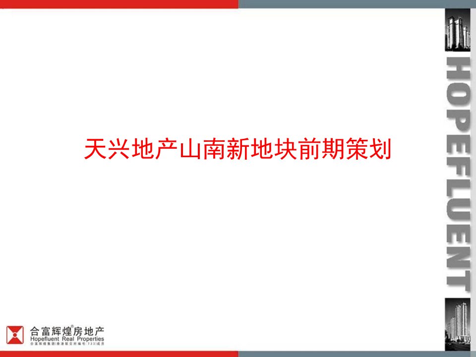 合富辉煌_山东邹平山南新地块项目前期定位与营销策划提案_80页