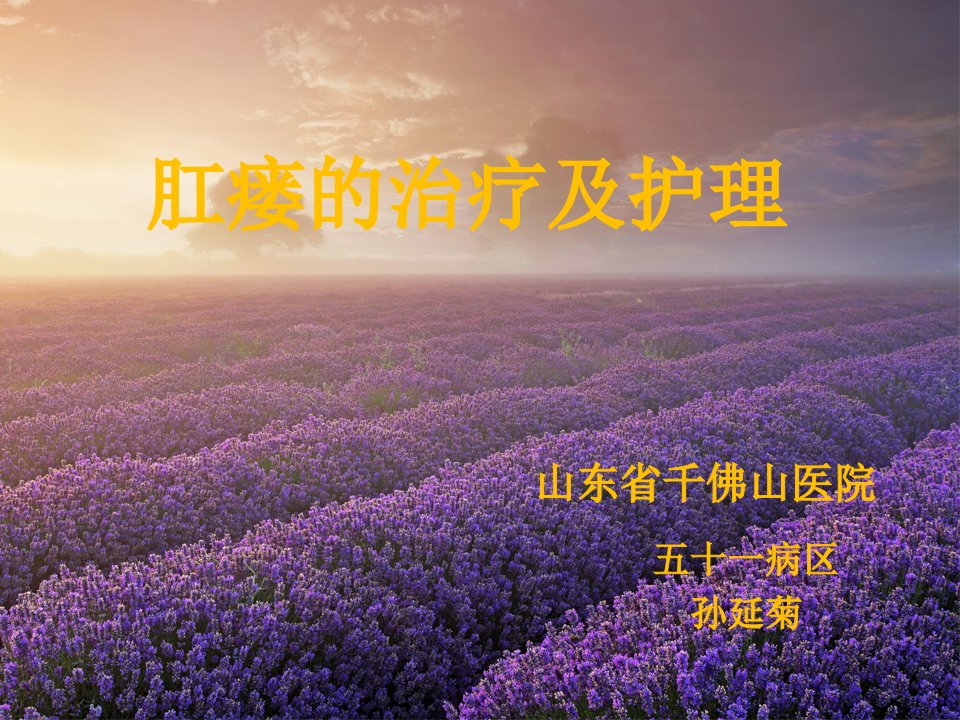 肛瘘ppt幻灯片