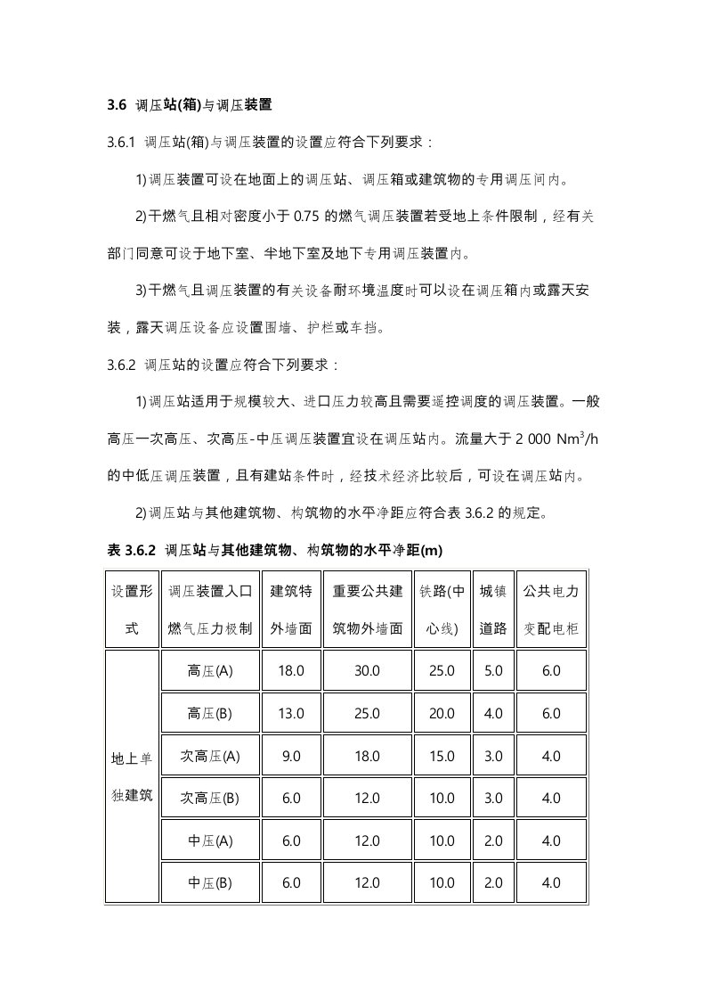 燃气设备安装规范标准