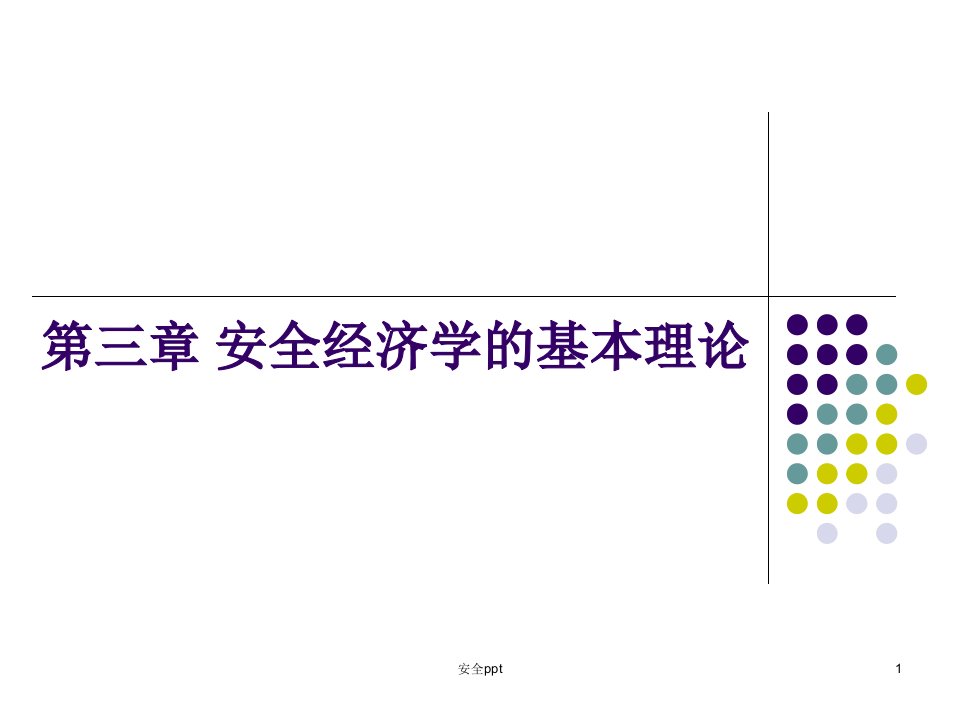 安全经济学的基本理论