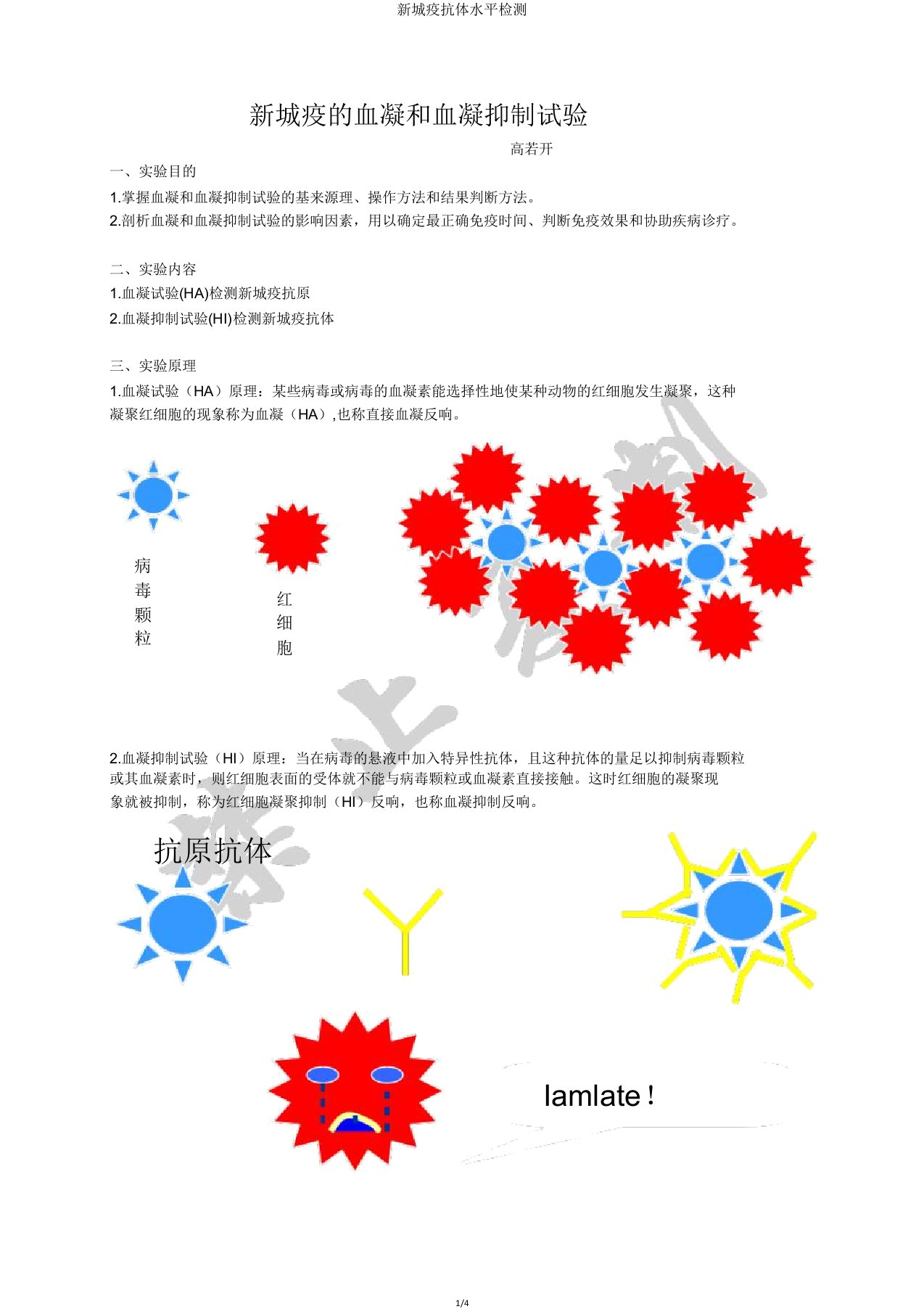 新城疫抗体水平检测