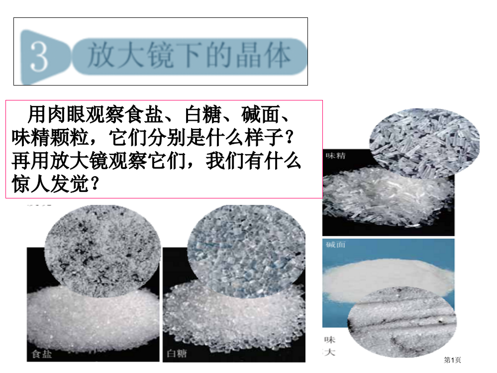 教科版科学六年级下册《放大镜下的晶体》市公开课一等奖省赛课获奖PPT课件