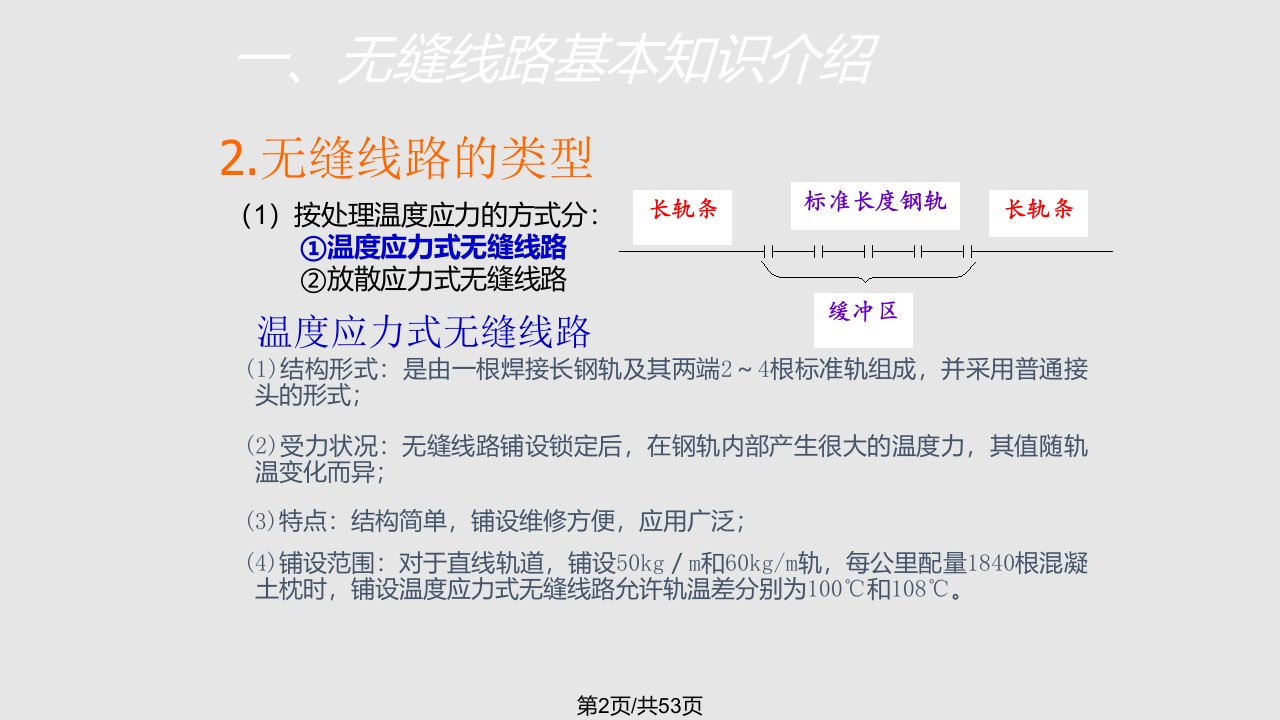 轨道工程无缝线路