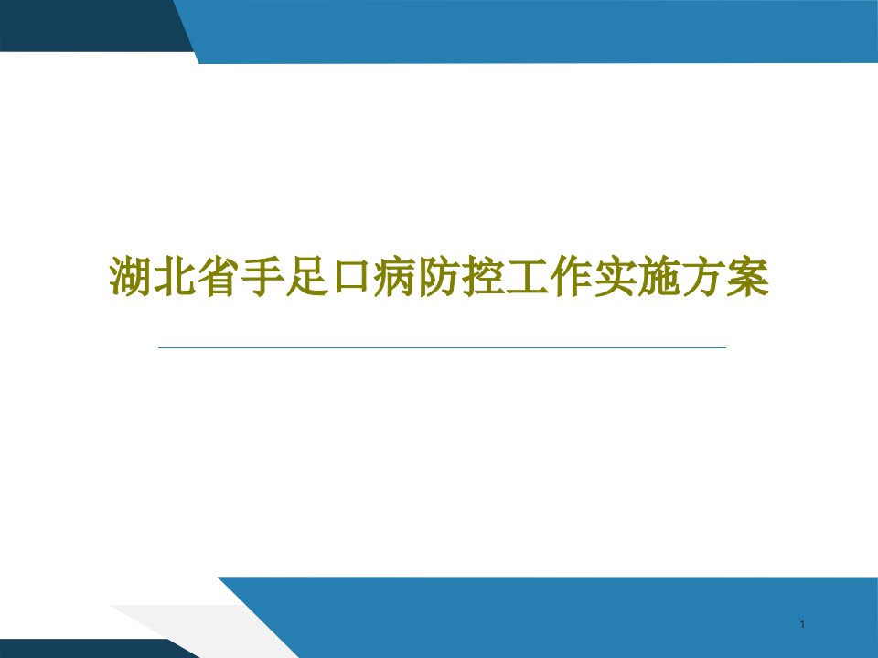 湖北省手足口病防控工作实施方案课件