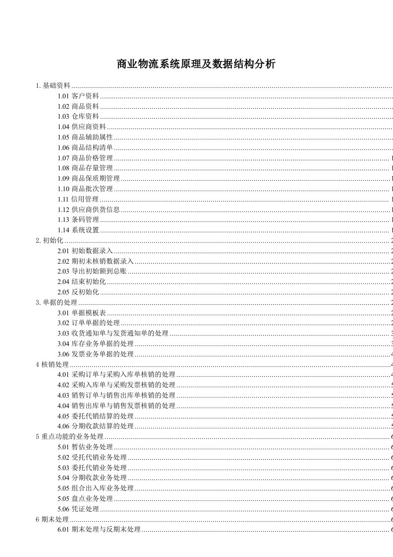 物流管理-商业物流系统原理及数据结构分析
