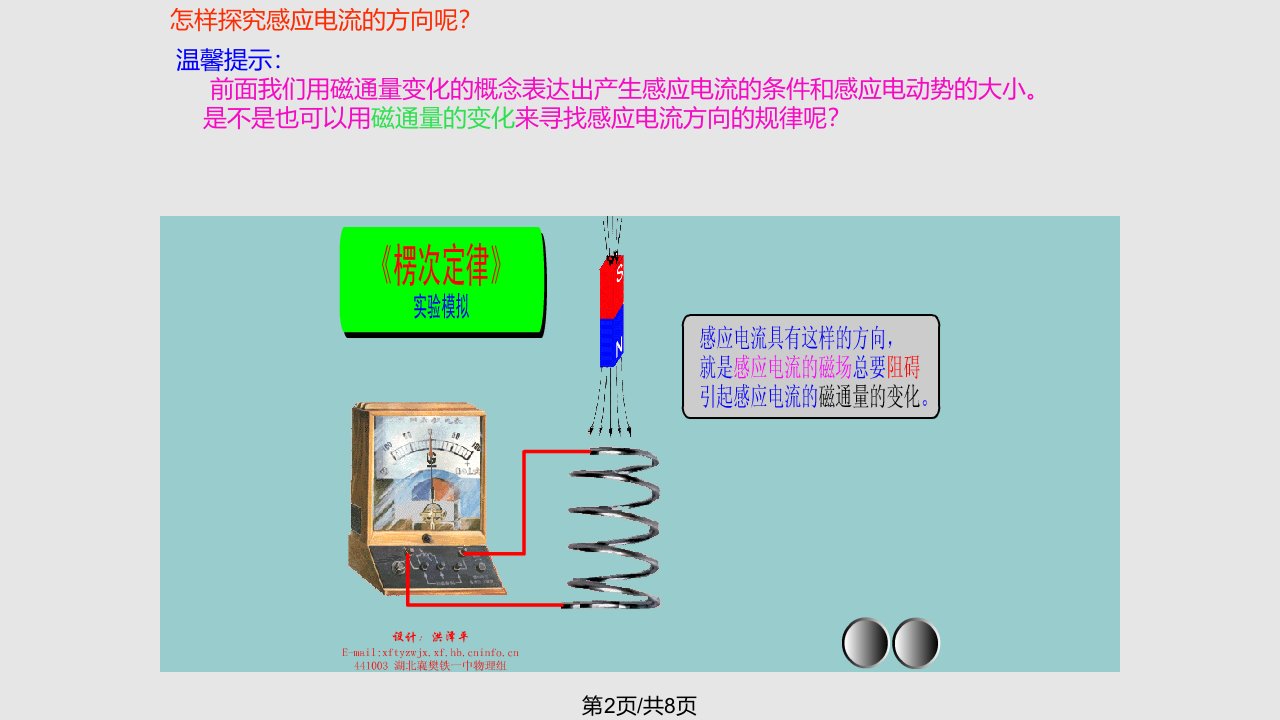 楞次定律感应电流的方向