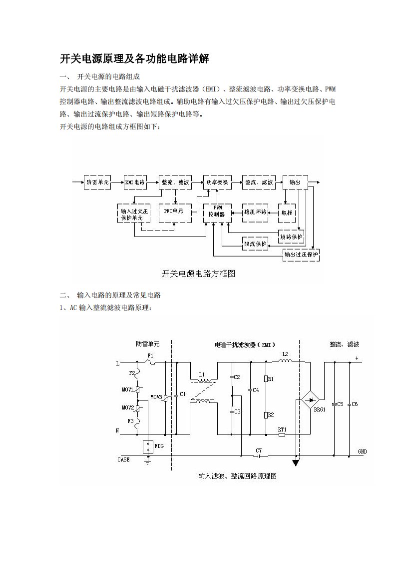 开关电源原理详解(UC3842电路)