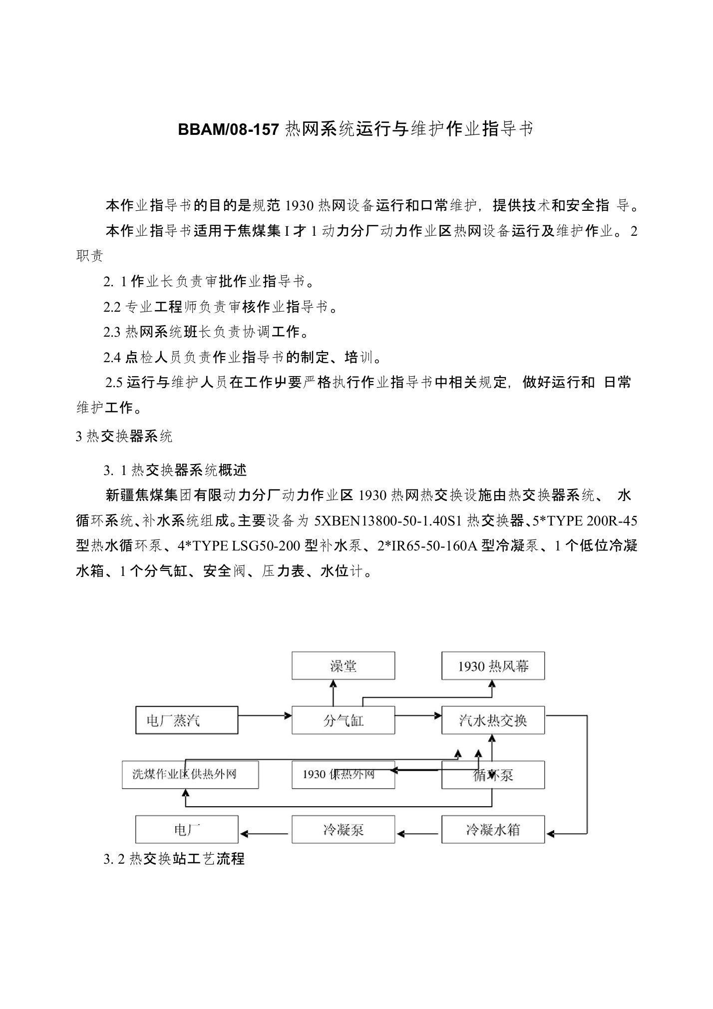 热网系统运行与维护作业指导书