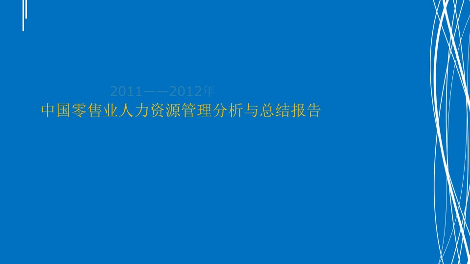 零售业人力资源管理分析与总结报告