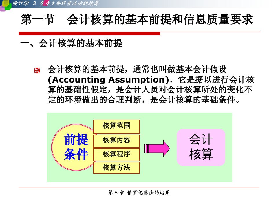 企业主要经营活动的核算