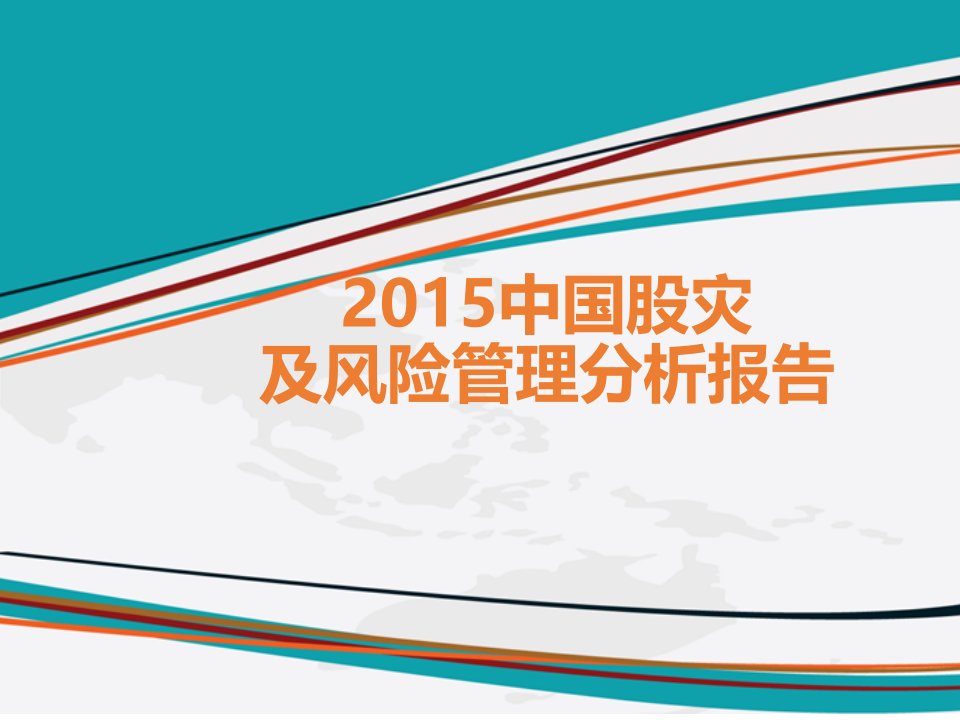 2015中国股灾及风险管理分析报告