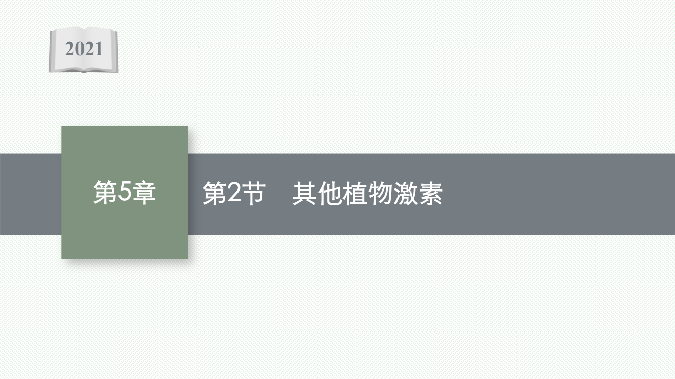 2021-2022学年人教版生物选择性必修第一册课件：第5章　第2节　其他植物激素