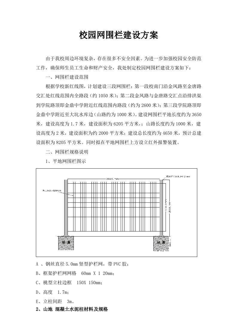 校园网围栏建设方案