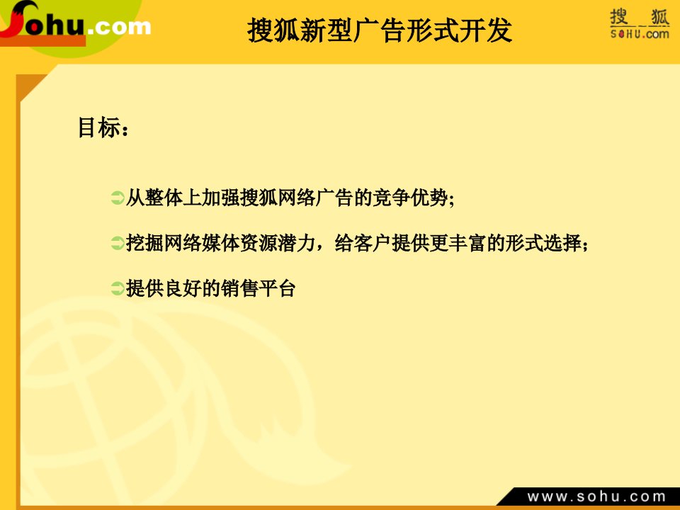 最新搜狐新型广告形式开发PPT精品课件