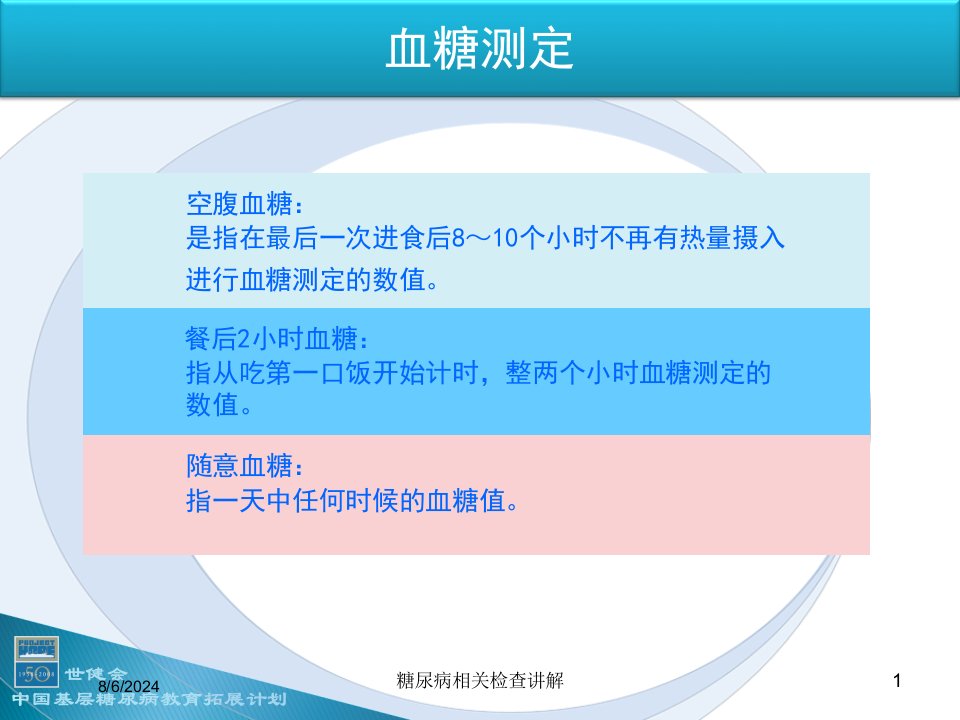 2021年糖尿病相关检查讲解