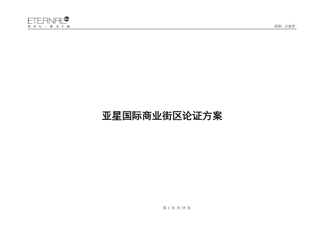 亚星国际商业街区论证方案