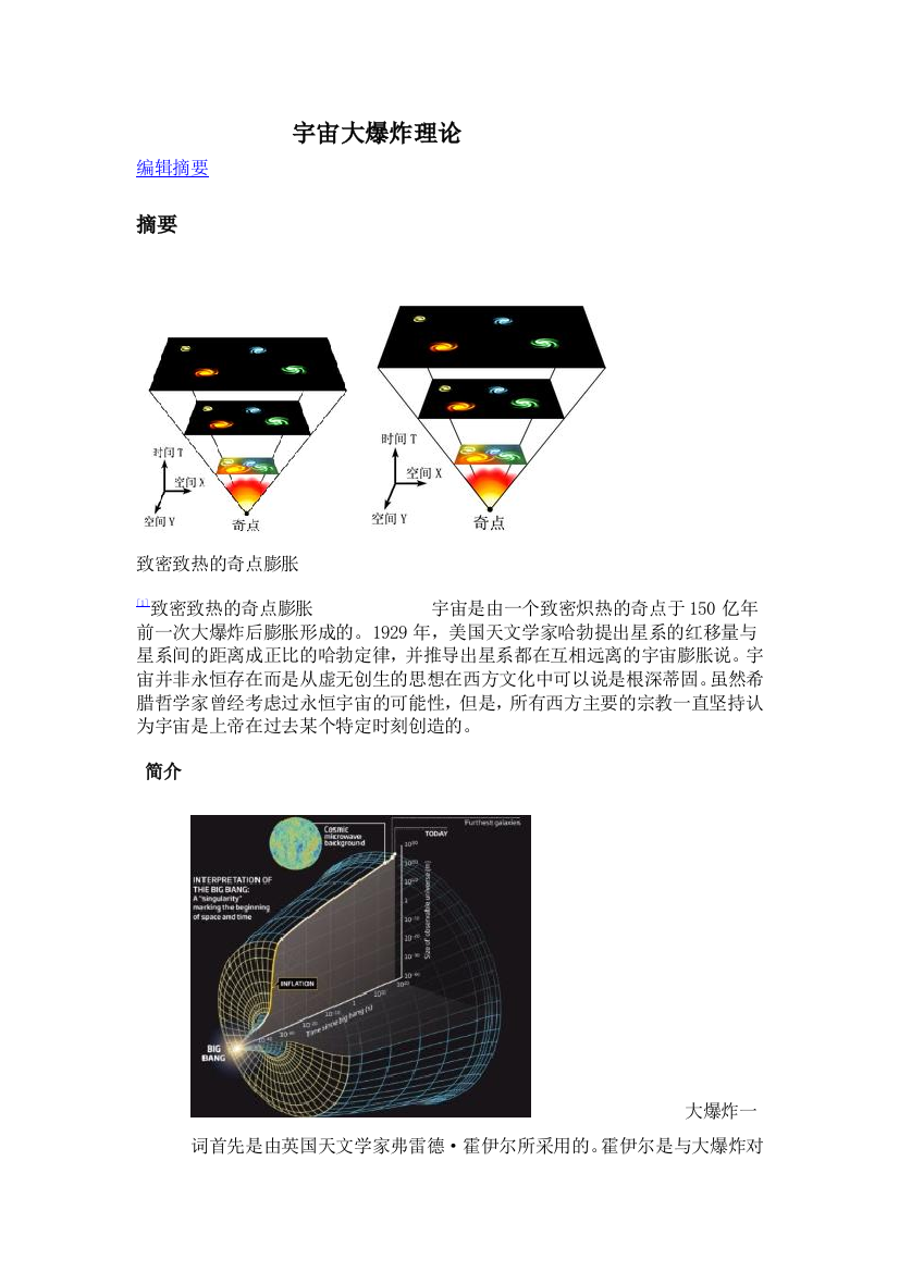 宇宙大爆炸理论