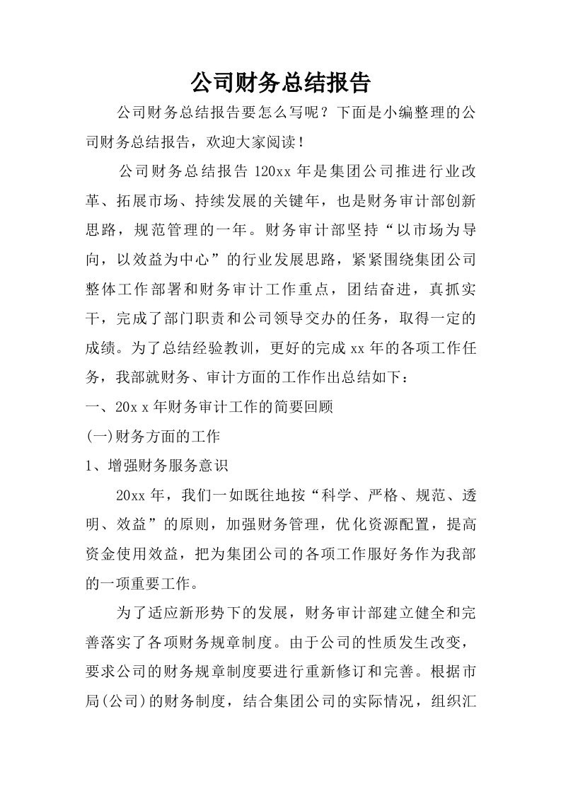 公司财务总结报告.doc