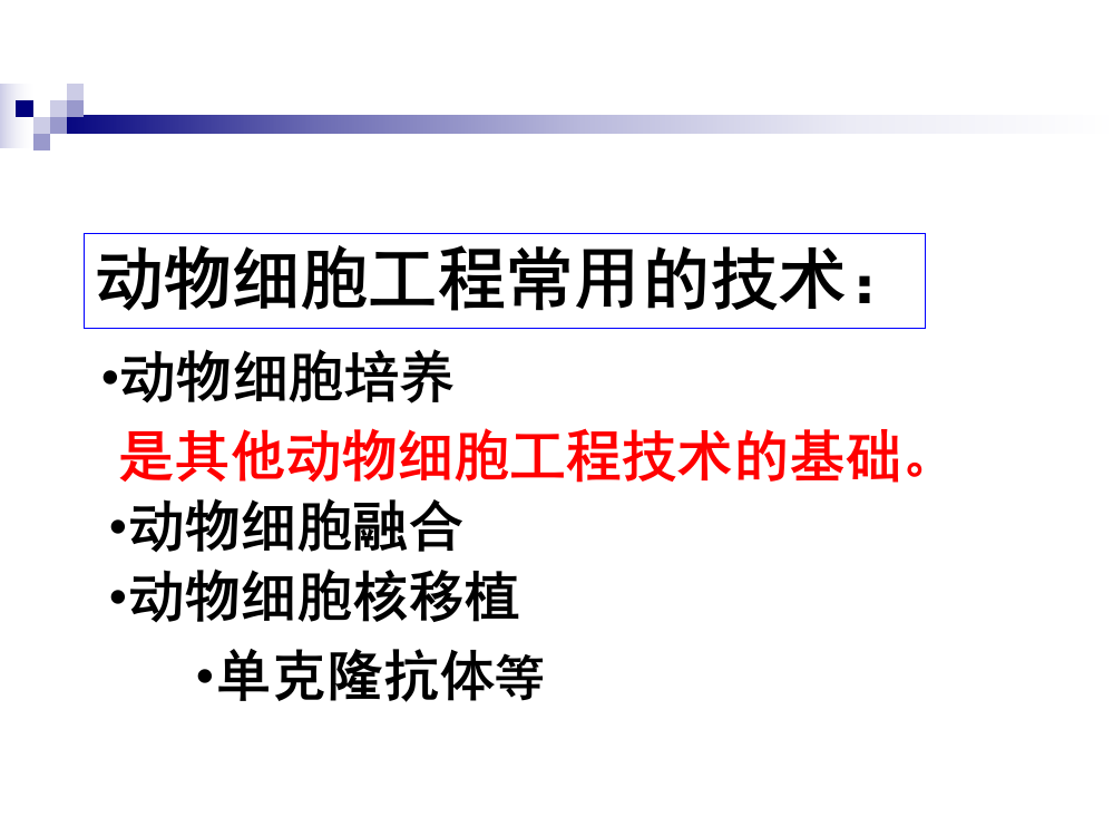 人教版生物选修三专题--动物细胞工程-课件-共张