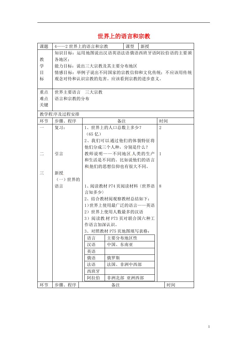 辽宁省大连市第二十九中学七年级地理上册